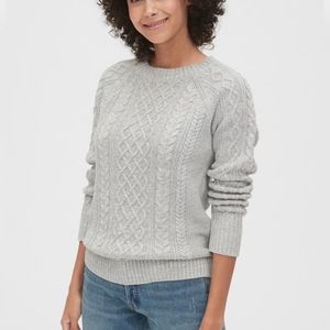 GAP Seafoam Cable Knit Size S Sweater